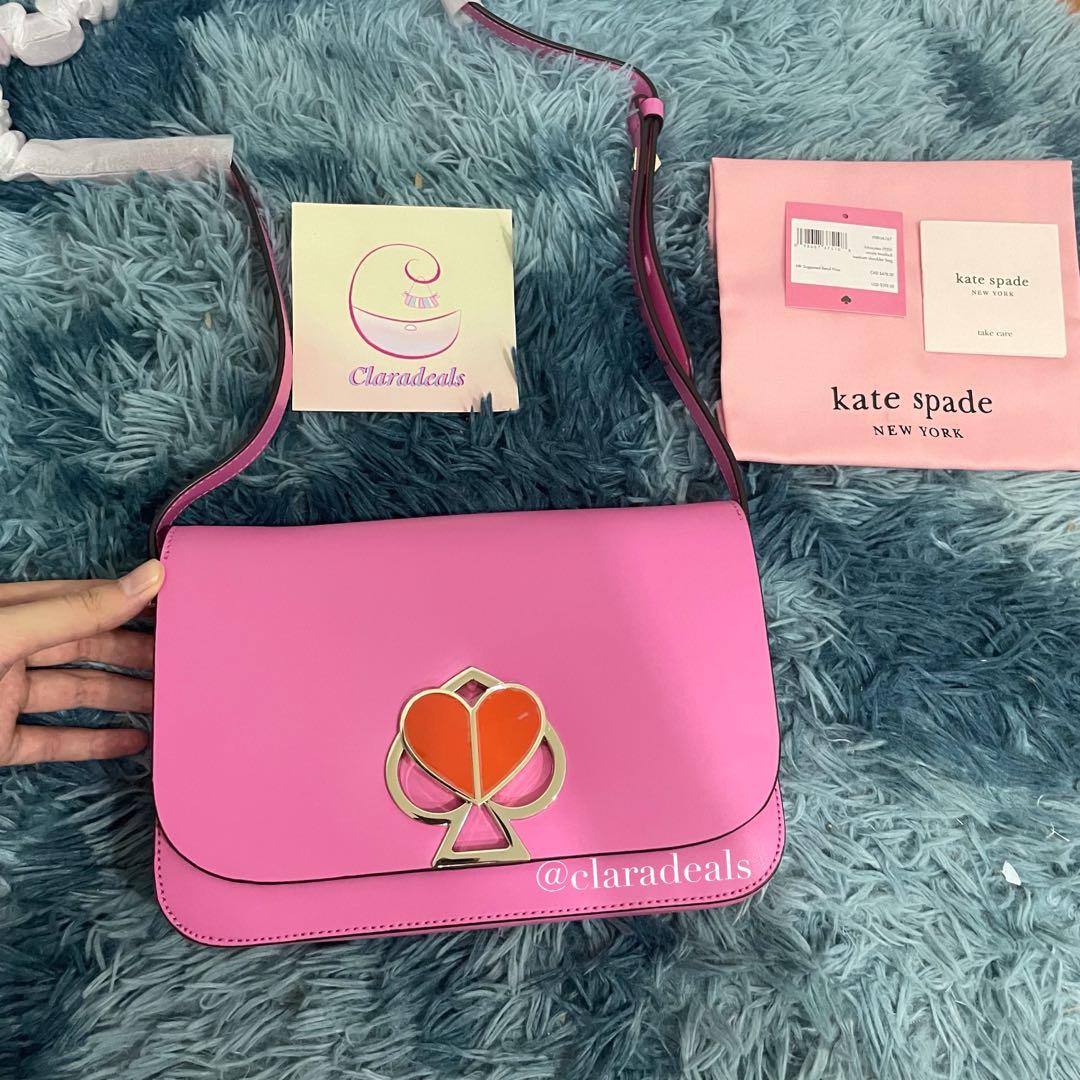 Kate Spade New York Nicola Small Twistlock Bag in Hibiscus Tea