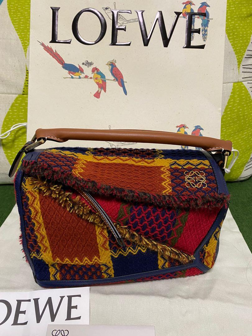 Loewe tartan puzzle bag cheap