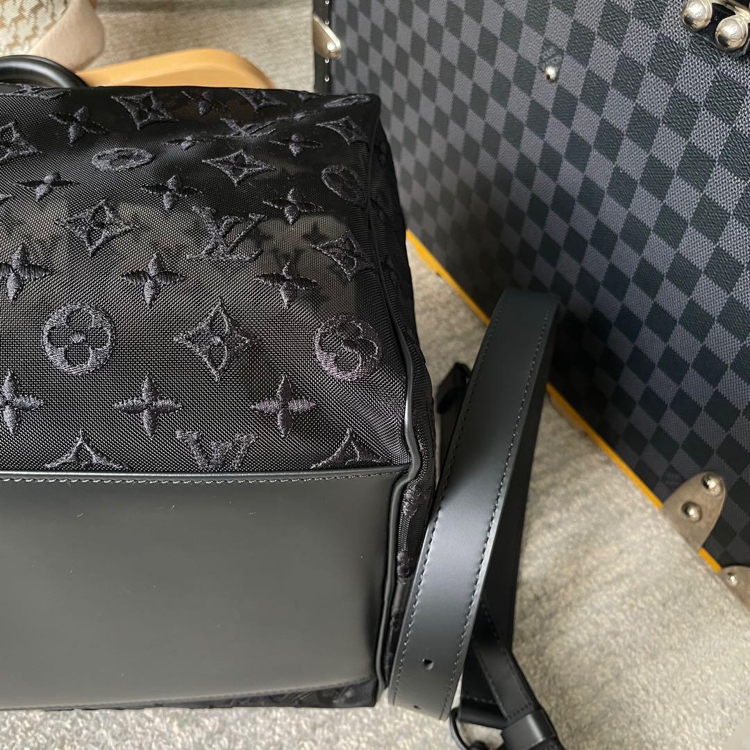 Louis Vuitton Keepall 50 Black Leather ref.932076 - Joli Closet