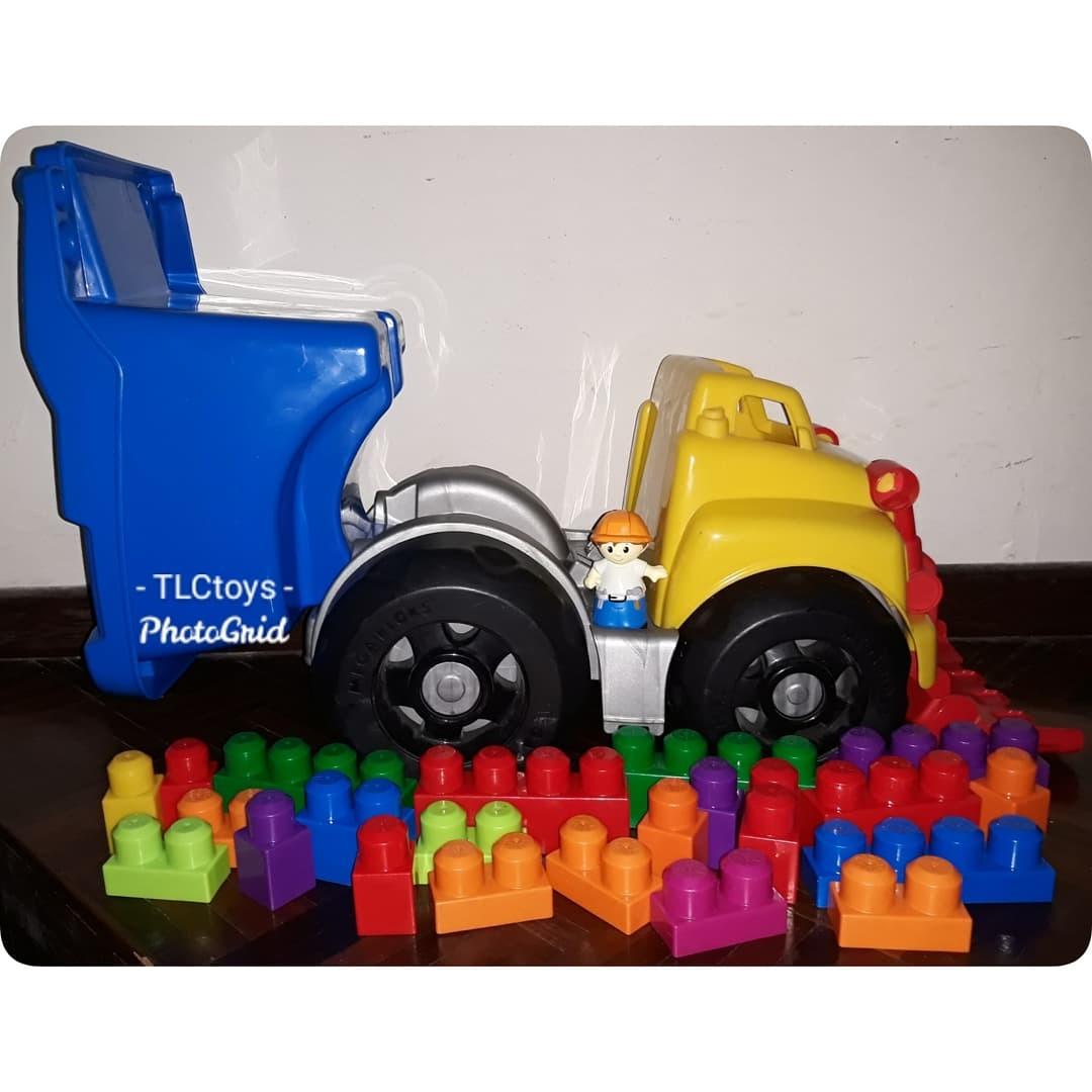 Mega bloks dump truck with scoop shop