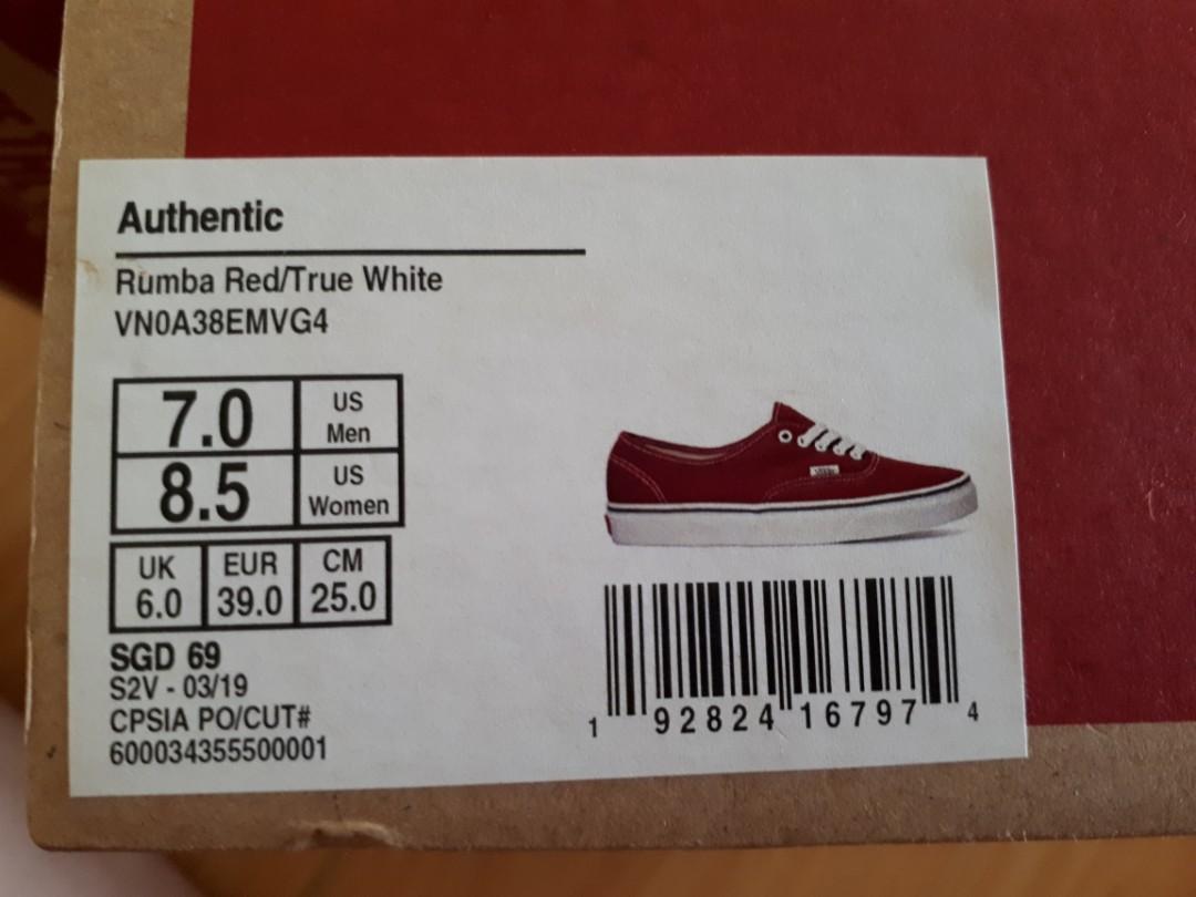New VANS Red sneaker Women s Fashion Footwear Sneakers on Carousell