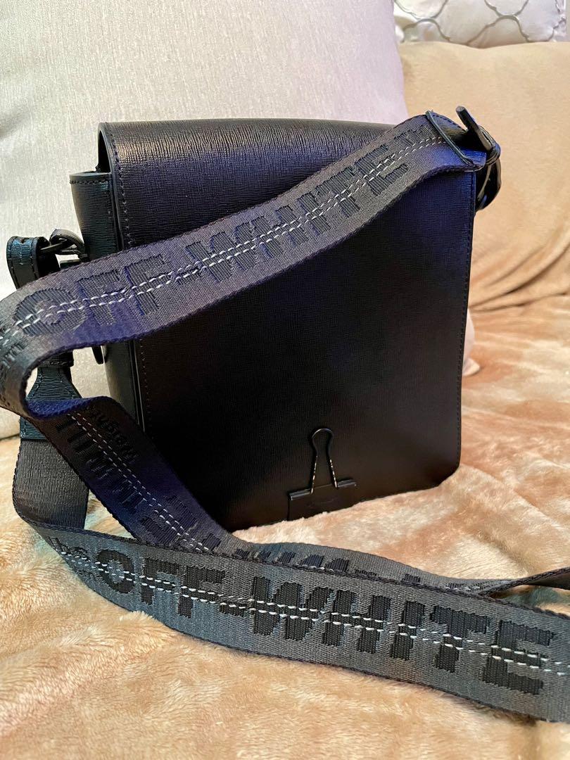 Off-White c/o Virgil Abloh Men's Black Binder Clip Bag, Luxury, Bags &  Wallets on Carousell