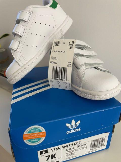 Original USA Adidas Stan Smith Shoes for Kid Size 7K