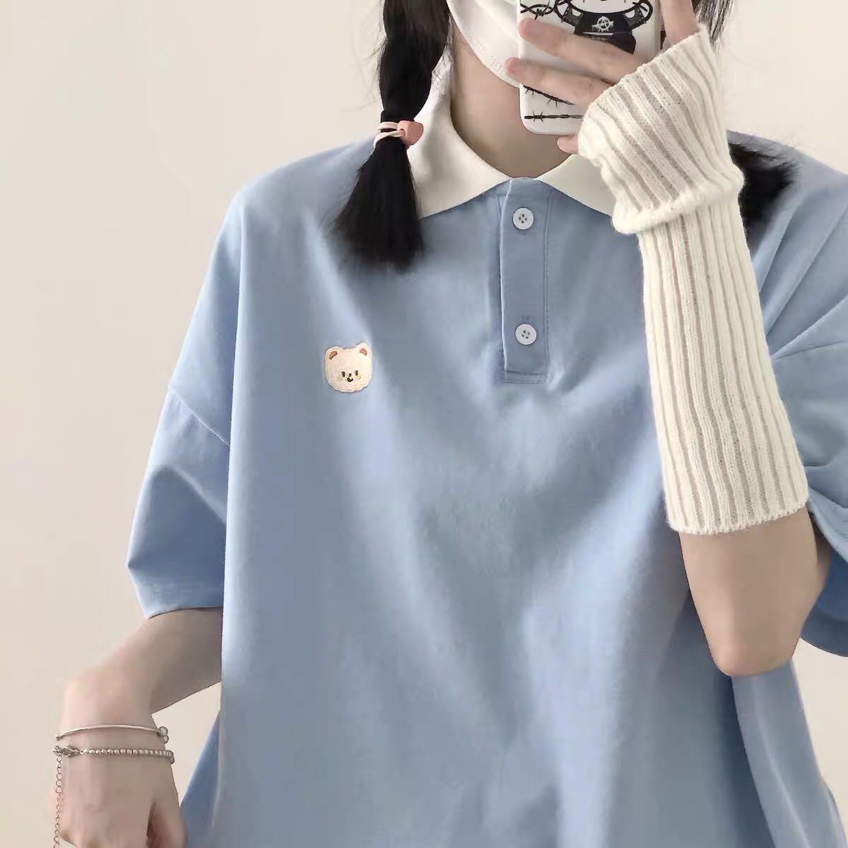 Pastel Bear harajuku cute animal collar 