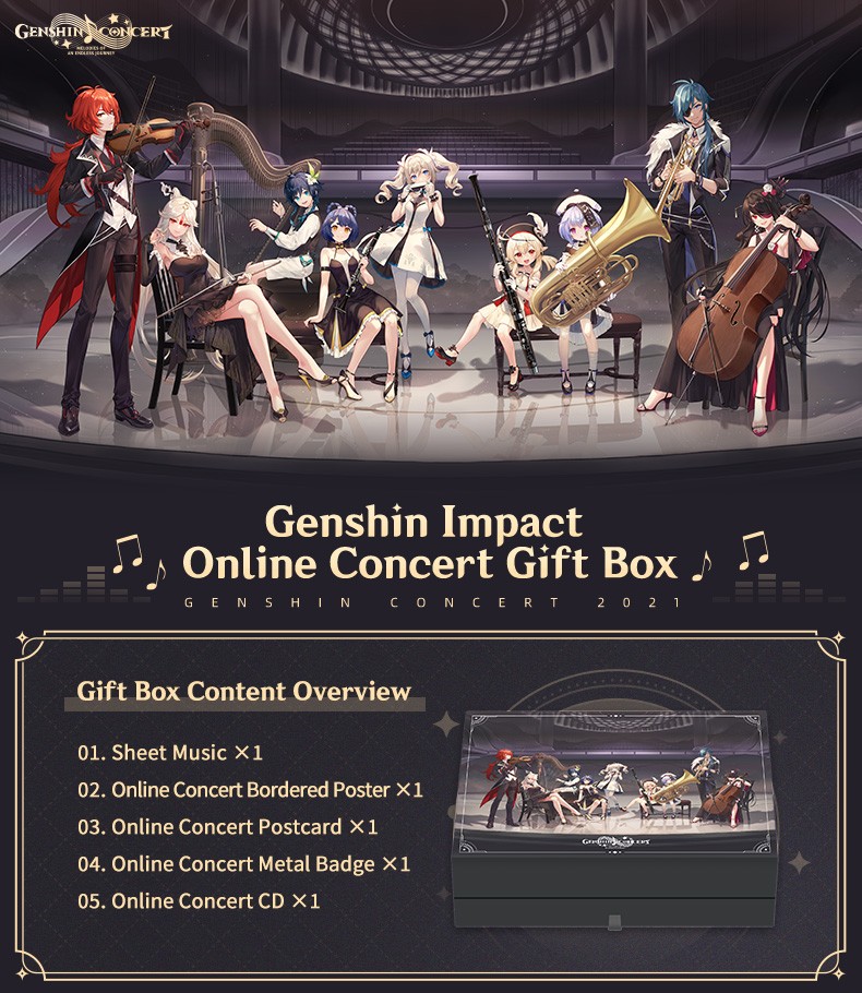 SPLIT/ Genshin Impact Online Concert Gift Box, Hobbies & Toys