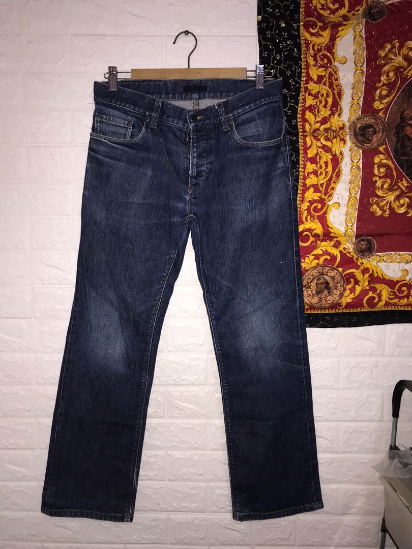 PRADA classic fit denim pants, Men's 