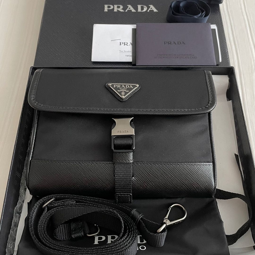 prada nylon phone bag