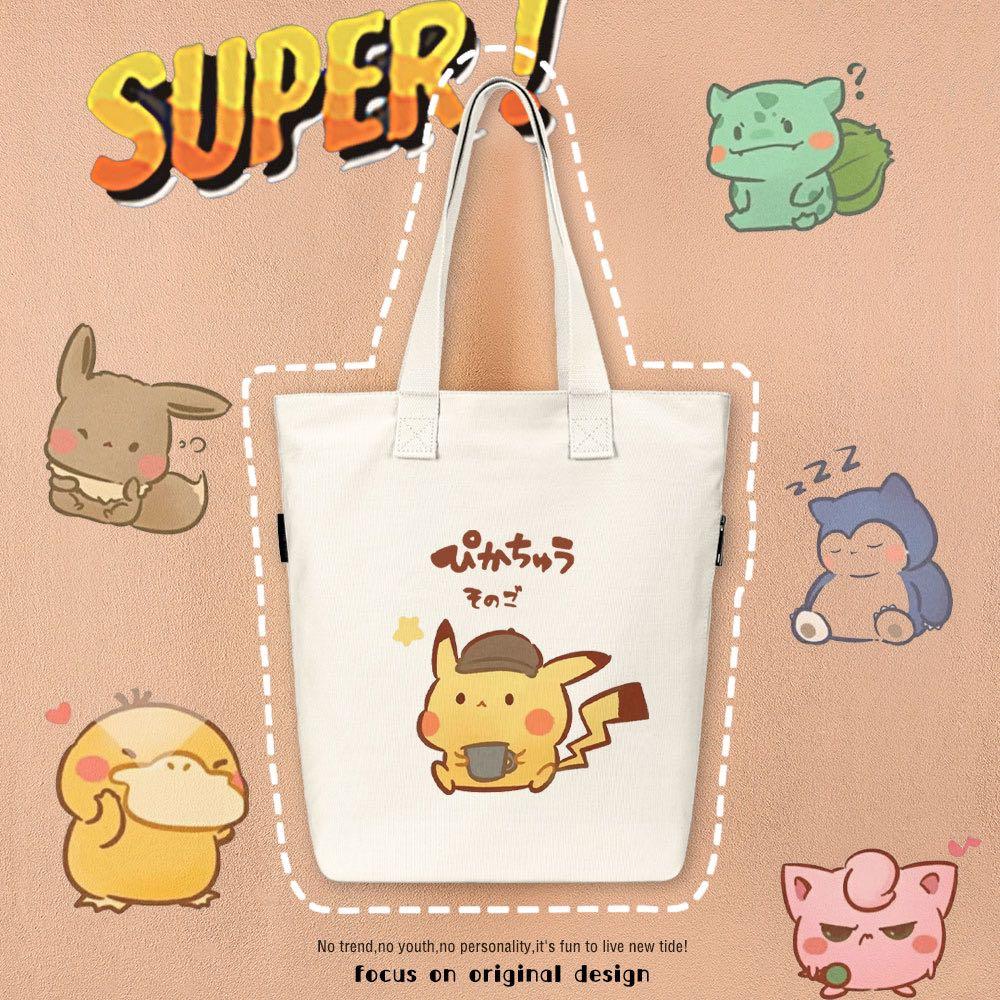 Instock Pikachu Premium Japanese Tote Bag Women S Fashion Bags Wallets Tote Bags On Carousell