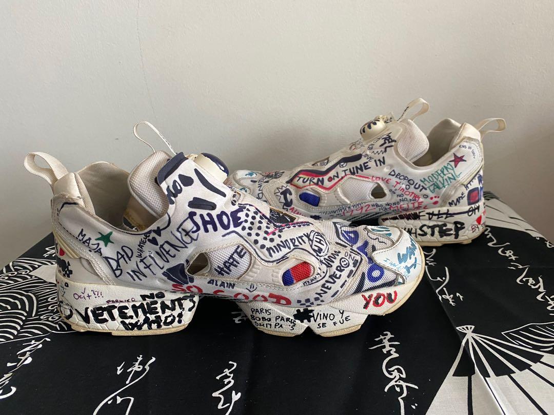 Reebok vetements graffiti store