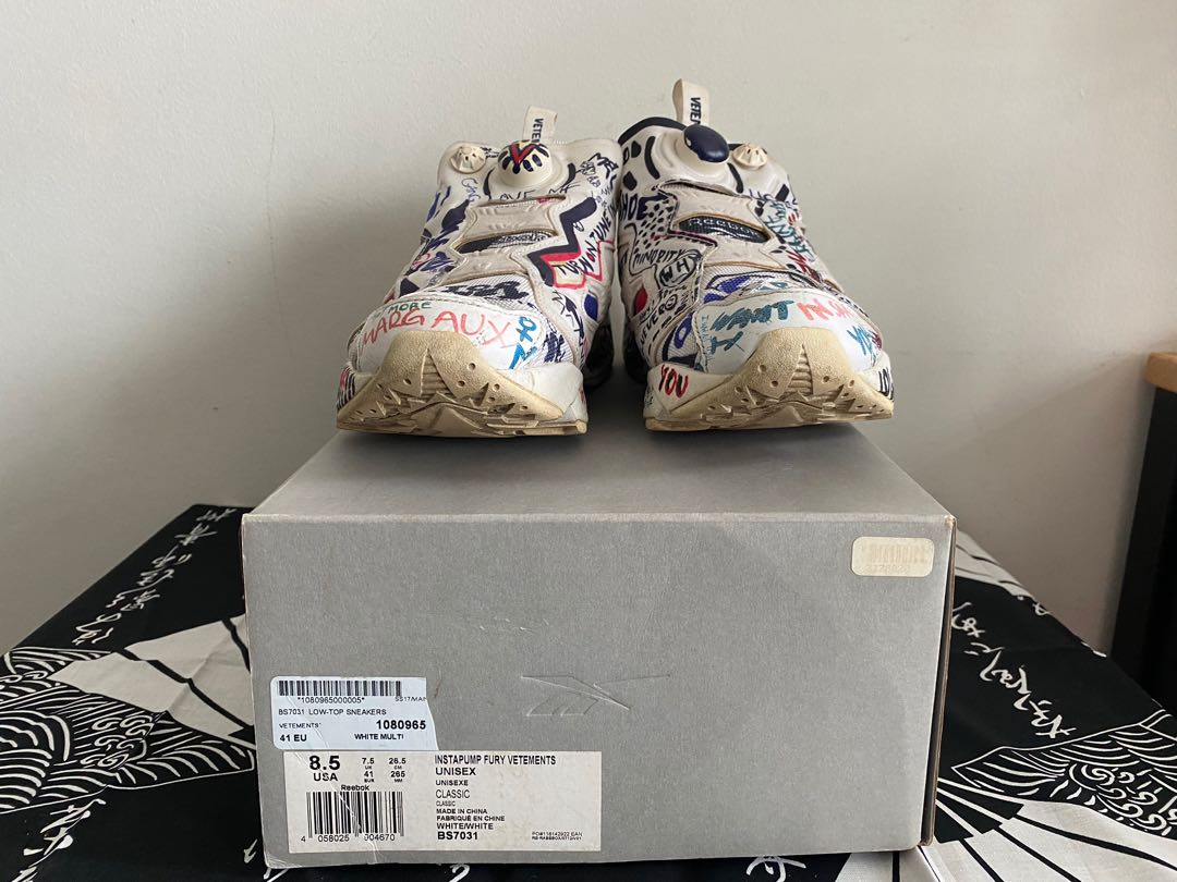 Reebok insta online pump fury graffiti