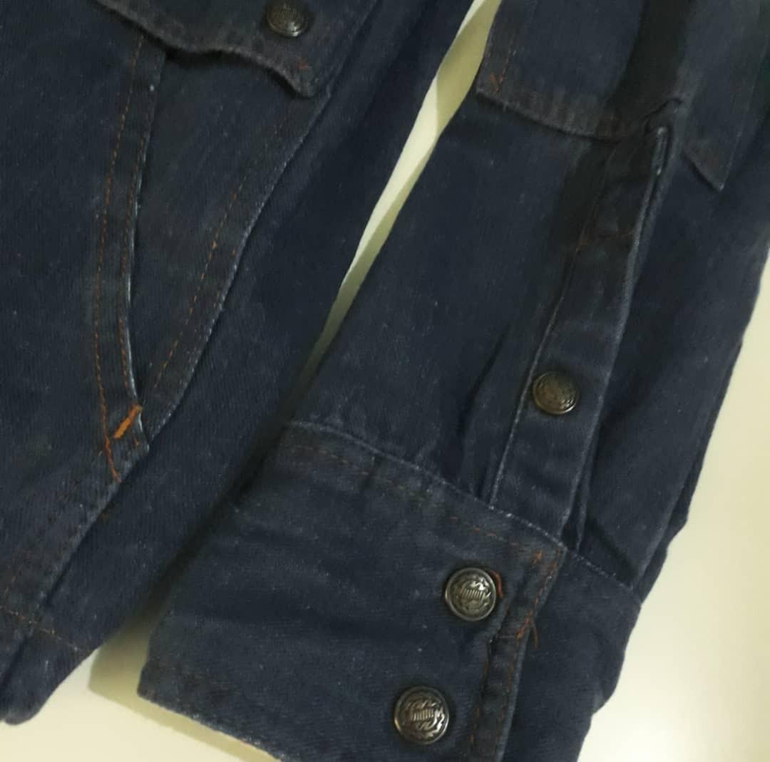 RN 27952 Pointer Button Cotton Denim Mix Tartans Chore Jacket