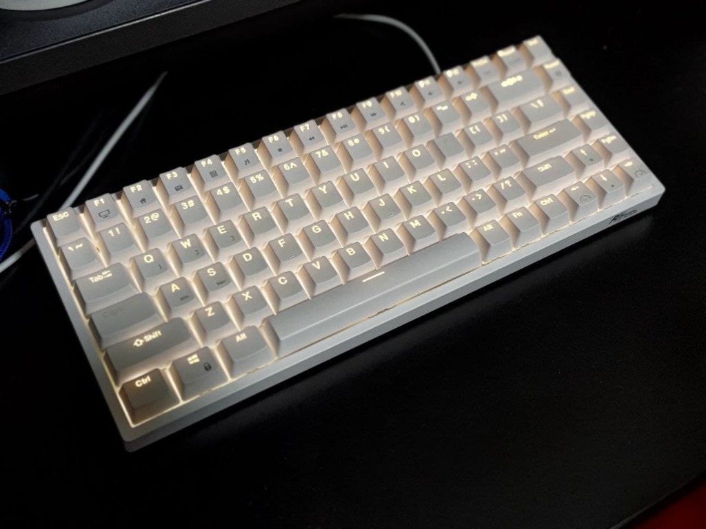 Royal Kludge 84 RK84 White LED Mechanical Keyboard Brown Switches with