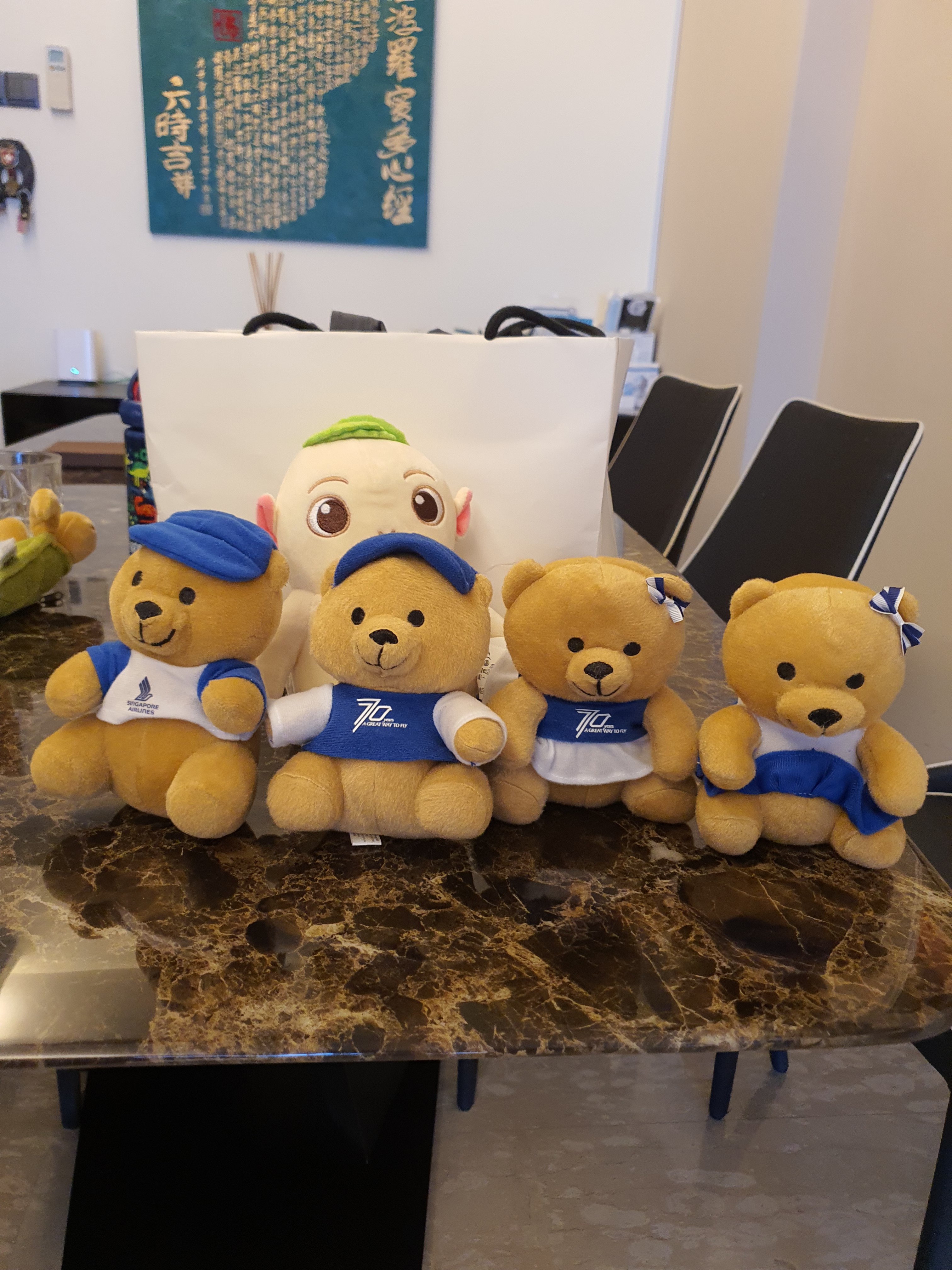 Singapore airlines teddy bear outlet