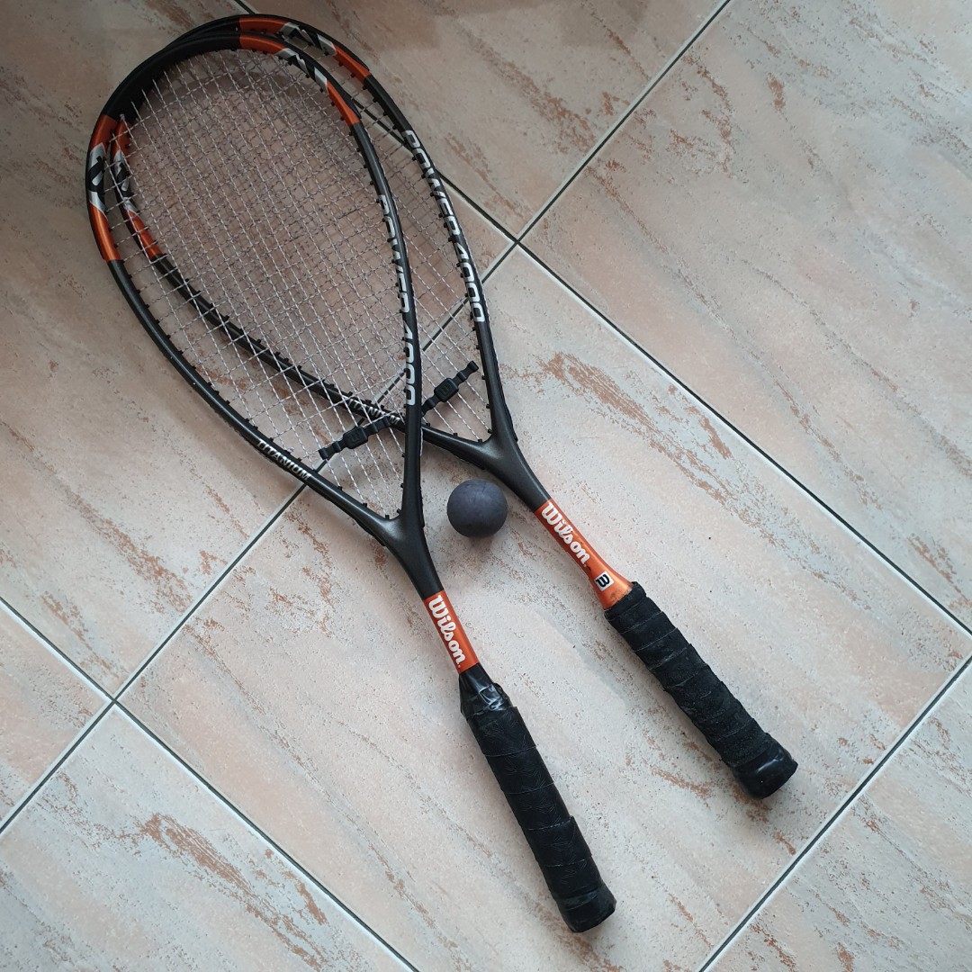 Squash rackets and balls, Sports Equipment, Sports & Games, Racket