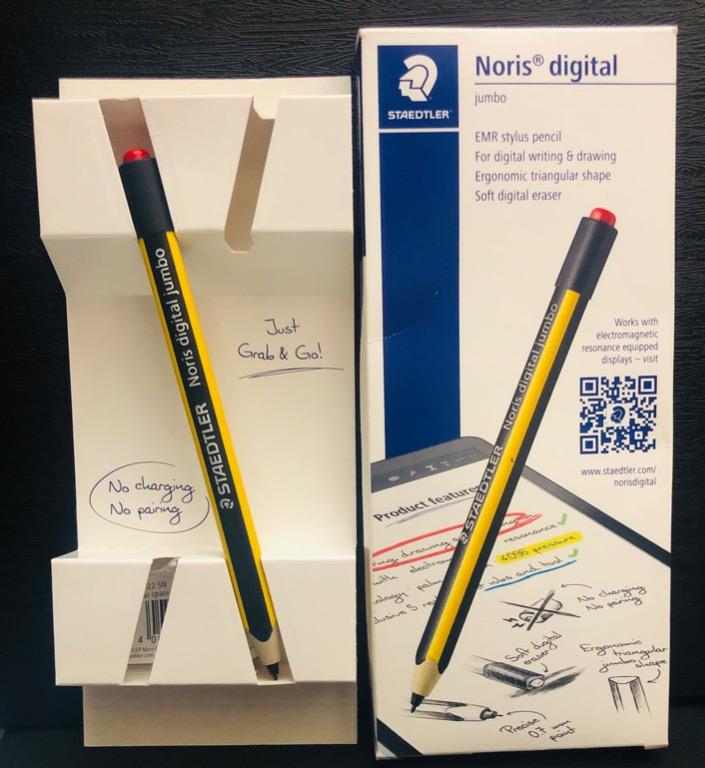 Staedtler- æ½å¾·æ¨ - Noris digital Jumbo EMR stylus pen, é»è¦ï¼ç§æ, ææé»è¦ - Carousell