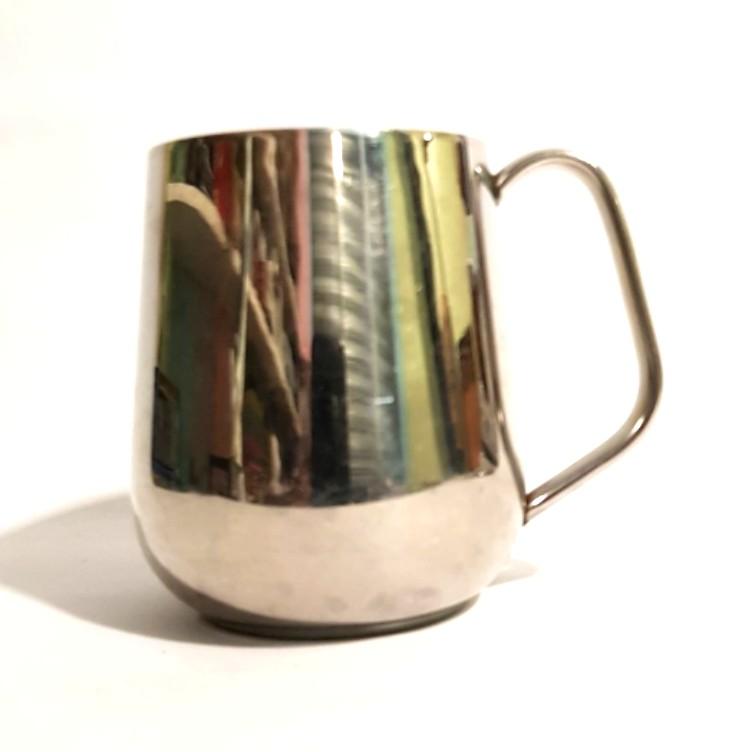 Stainless steel mug cup (Category: Coffee & Tea Tableware) located in Imus. Submitted by mostlyvintage (Listing ID 1116667717, Image 2). Description: 🎀 stainless steel double-wall mug 🎀 🎀 approx. 9 cm. tall 🎀 🌸For fashion finds and other stuff, pls. visit my other Carousell store: https://carousell.app.link/XSuC3F3Gsuba.