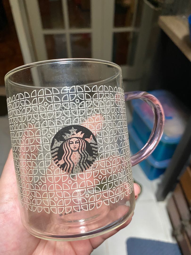 Starbucks glass mug, Furniture & Home Living, Kitchenware & Tableware