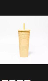 Starbucks Studded Cold Cup 24 oz Yellow