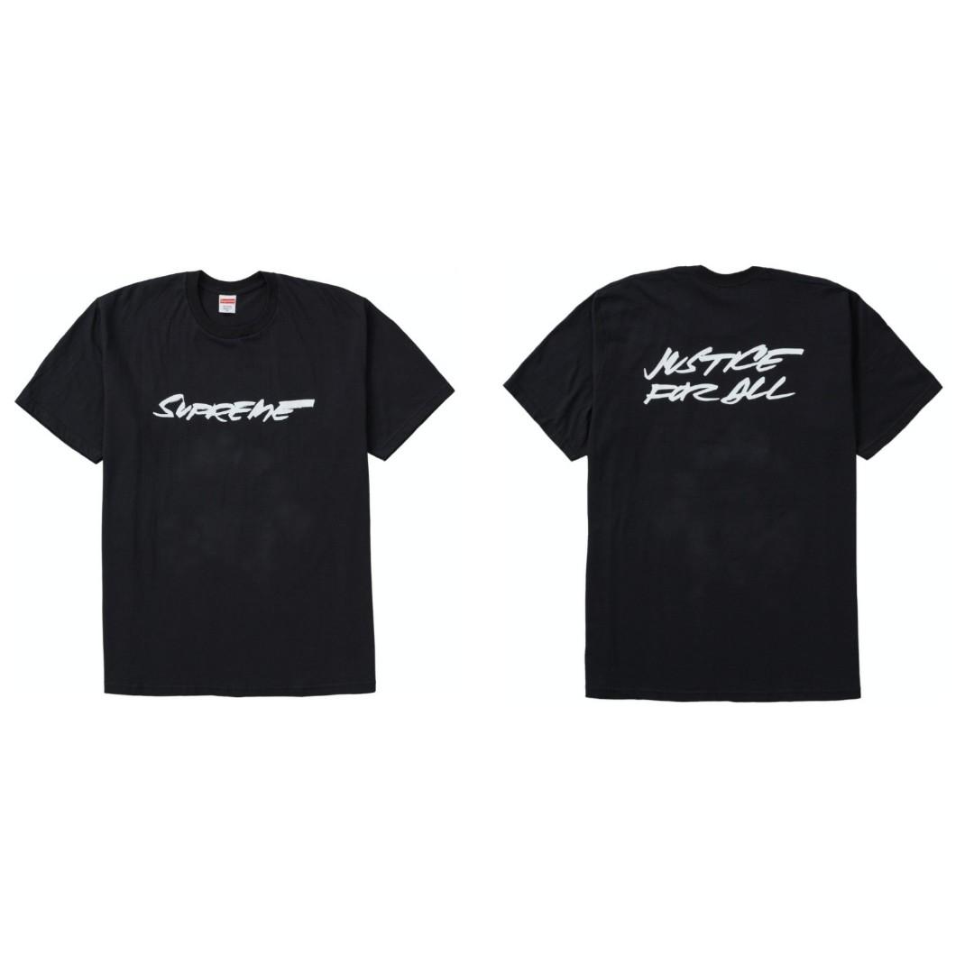 Supreme Futura Logo Tee Black, Men's Fashion, Tops & Sets, Tshirts 