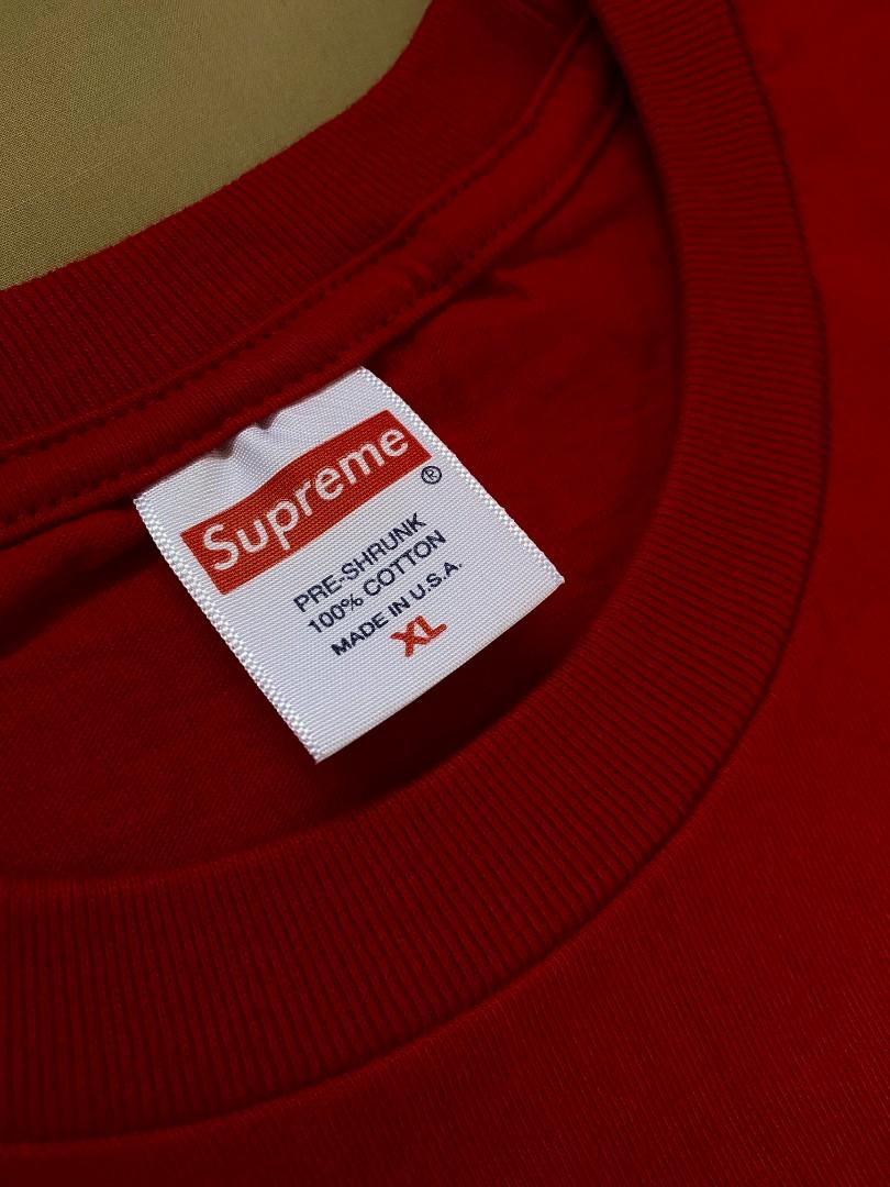 Supreme Futura Logo Tee Red, Men's Fashion, Tops & Sets, Tshirts ...