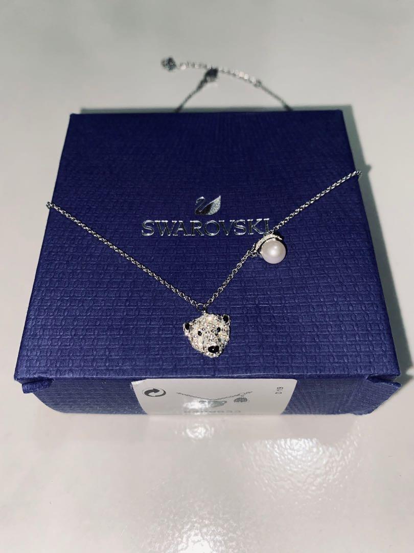 swarovski polar bear necklace