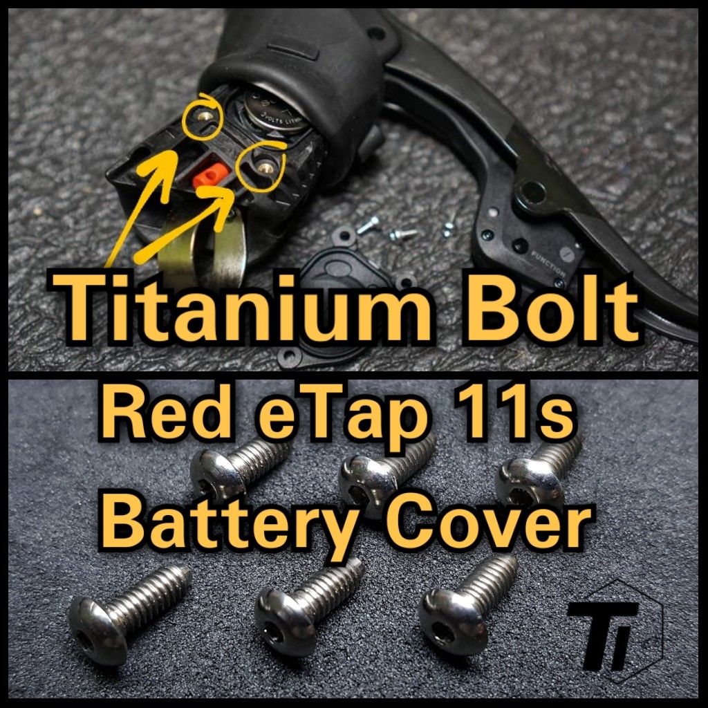 Titanium Bolt for Sram Red eTap shifter Battery Cover 11 speed 11s