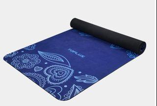 TOPLUS 1/16 Suede, Natural Rubber Travel Yoga Mat——Ocean Blue (US)