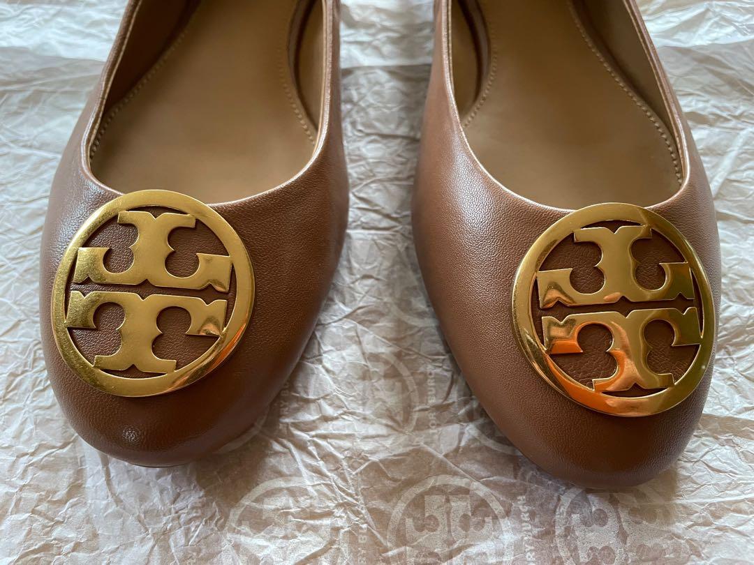 Tory Burch Brown Leather Flats (Benton), Women's Fashion, Footwear, Flats &  Sandals on Carousell