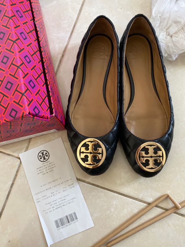 Tory Burch Flat Shoes Size Original Benton Quilted 2025