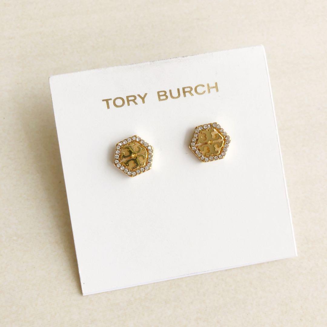 Tory burch hex logo earrings outlet