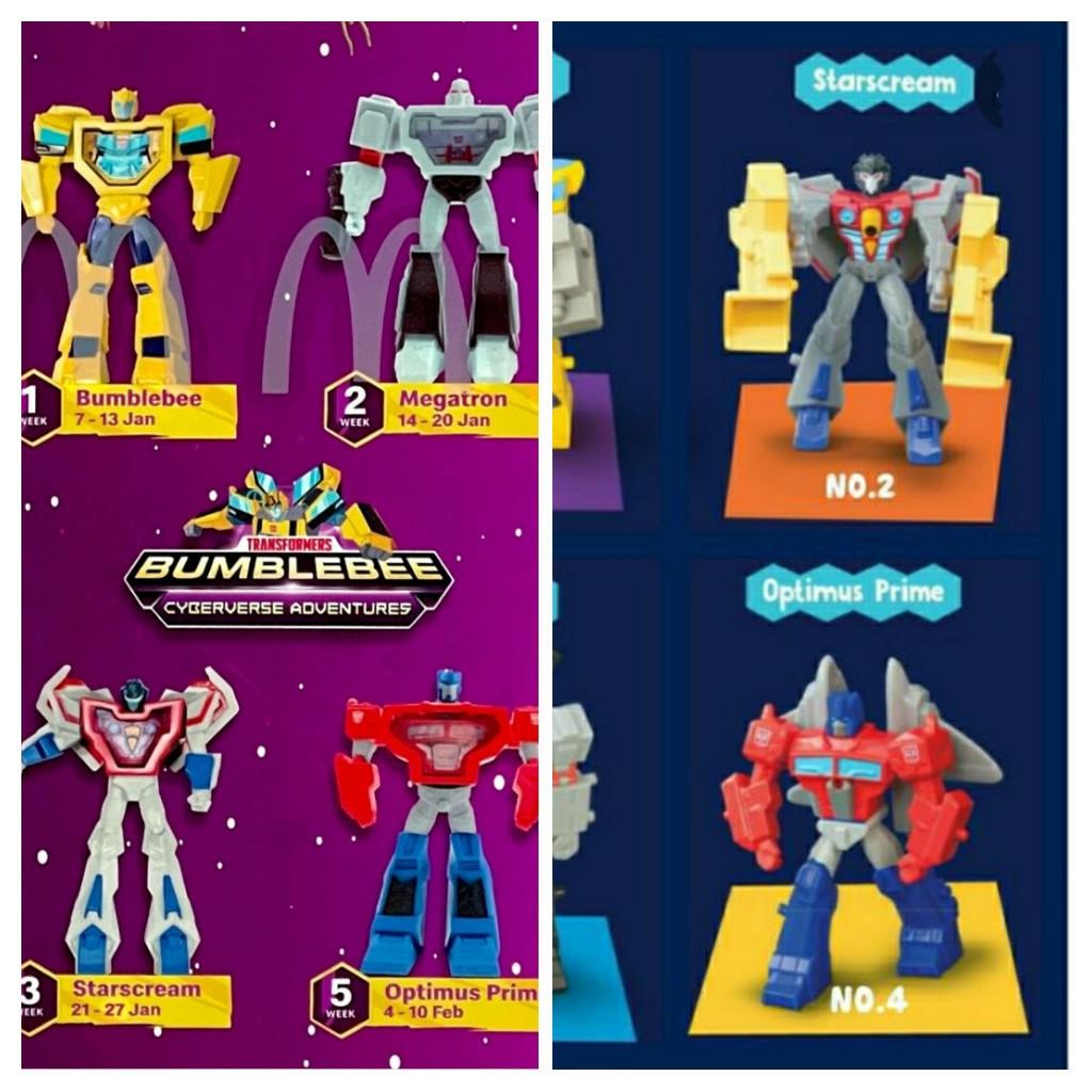 Transformers Bumblebee Cyberverse Adventures McDonald's happy meal