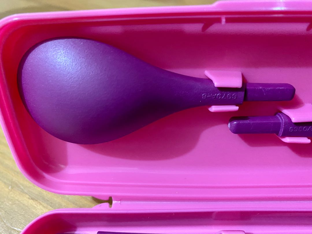 Tupperware Fork & Spoon plus chopsticks set, Furniture & Home Living