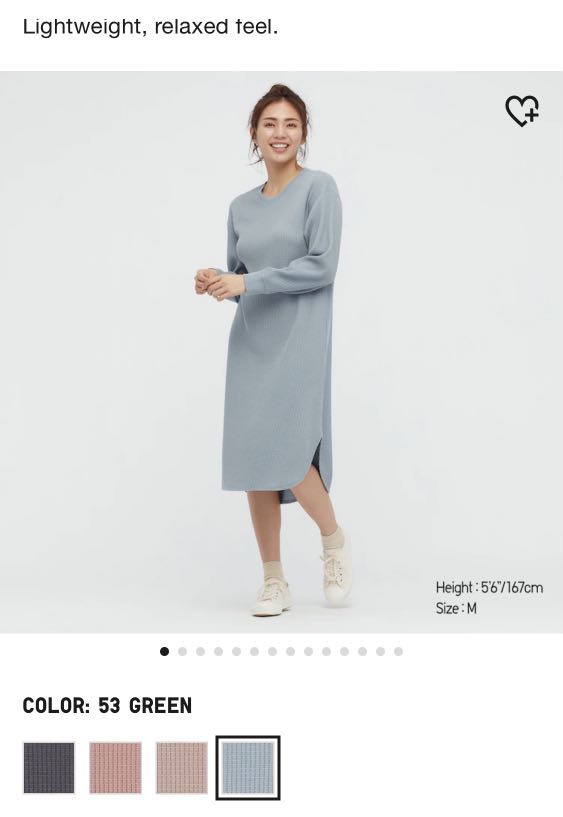 uniqlo waffle dress