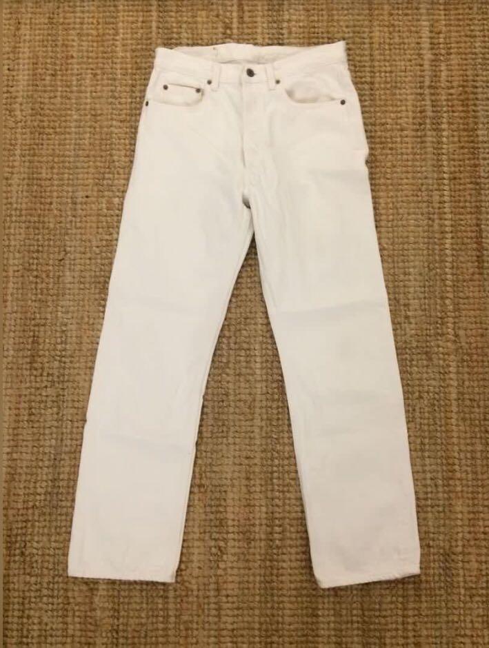 Vintage Levi's 501 white denim jeans USA, Men's Fashion, Bottoms, Jeans on  Carousell