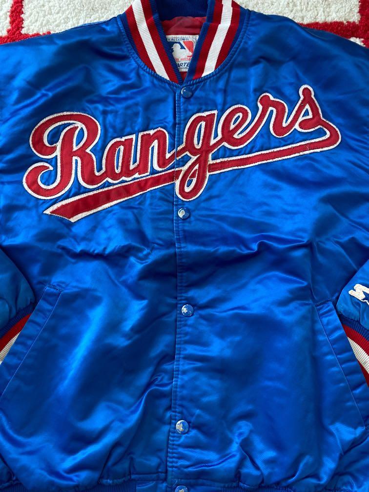 MLB Texas Rangers Custom Name Number Light Blue Bomber Jacket