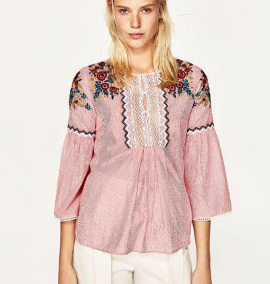 Zara Basic Collection Blouse, Fesyen 