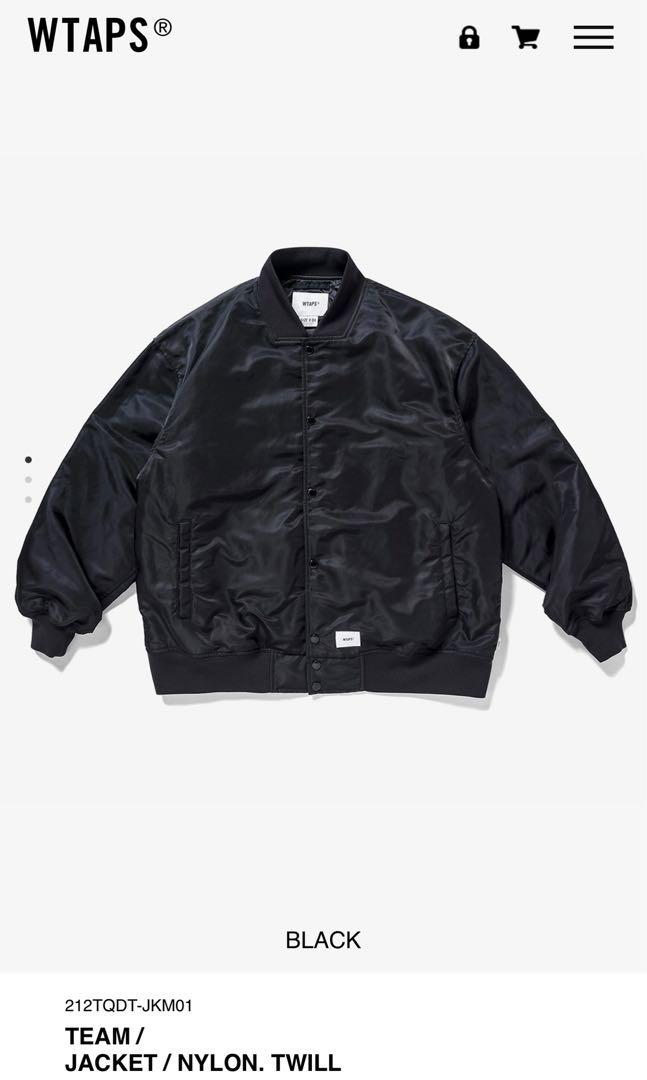 全新FW21 Wtaps Team jacket Black Size L/ 3, 男裝, 外套及戶外衣服