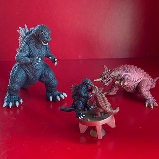 [[[ GMK ]] Godzilla  Kaiju Set X2 哥斯拉 大怪獸總進擊 扭蛋 果子 系列 Toho Bandai Monster Capsule Candy toy Gamera  加美拉 東寶 東映 特攝