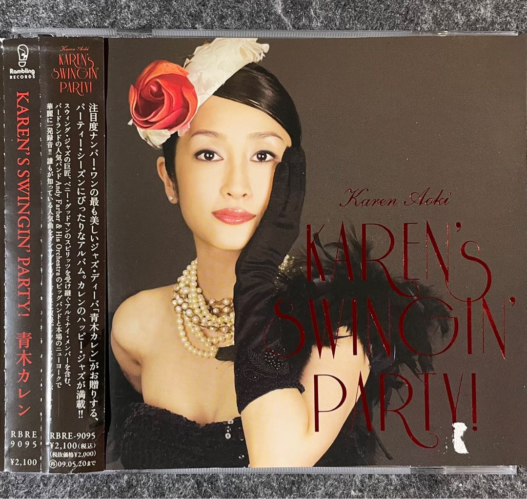 青木カレンKaren's Swingin' Party 日版Jazz CD 附側紙Karen Aoki 爵士