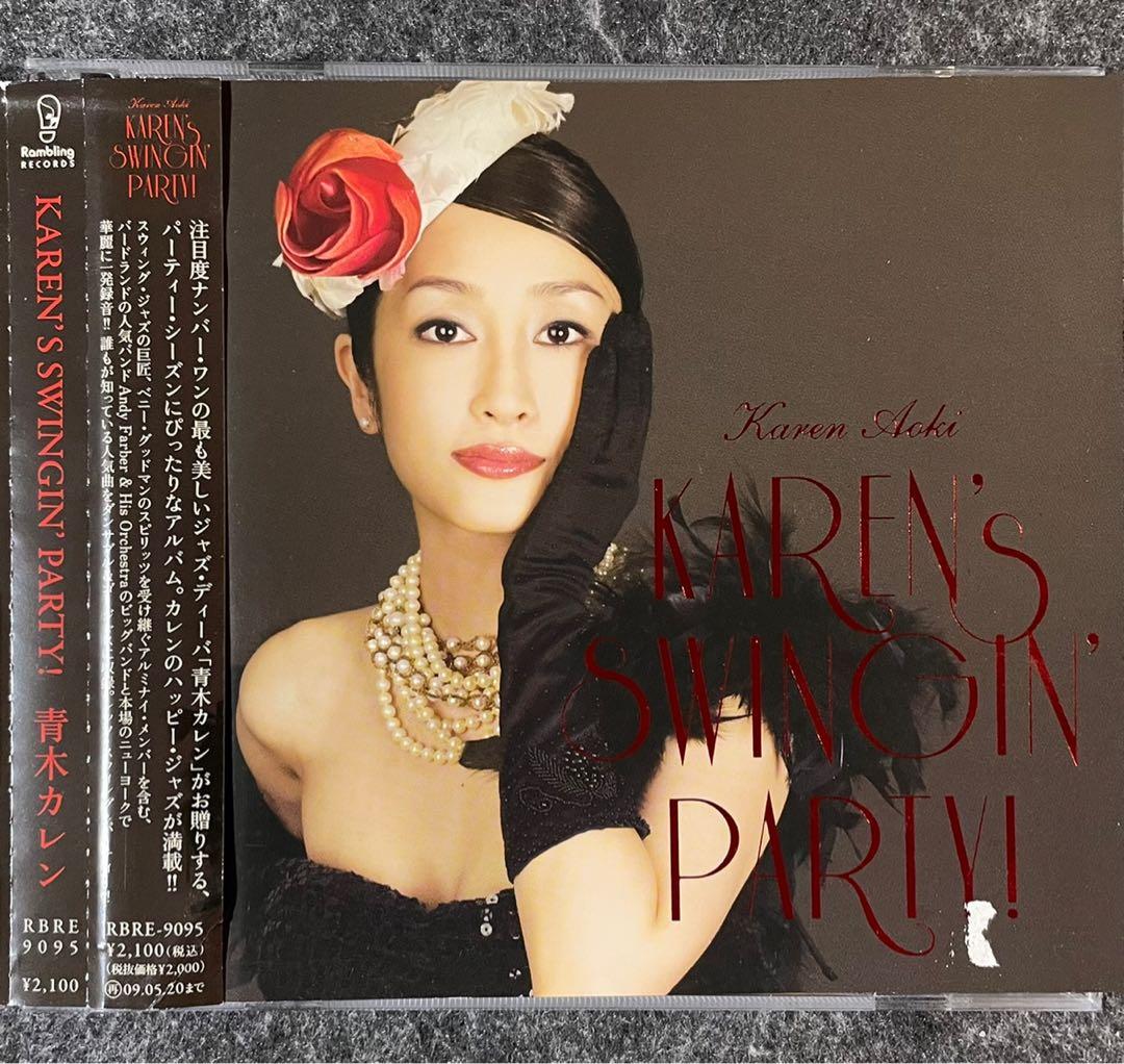 青木カレンKaren's Swingin' Party 日版Jazz CD 附側紙Karen Aoki 爵士
