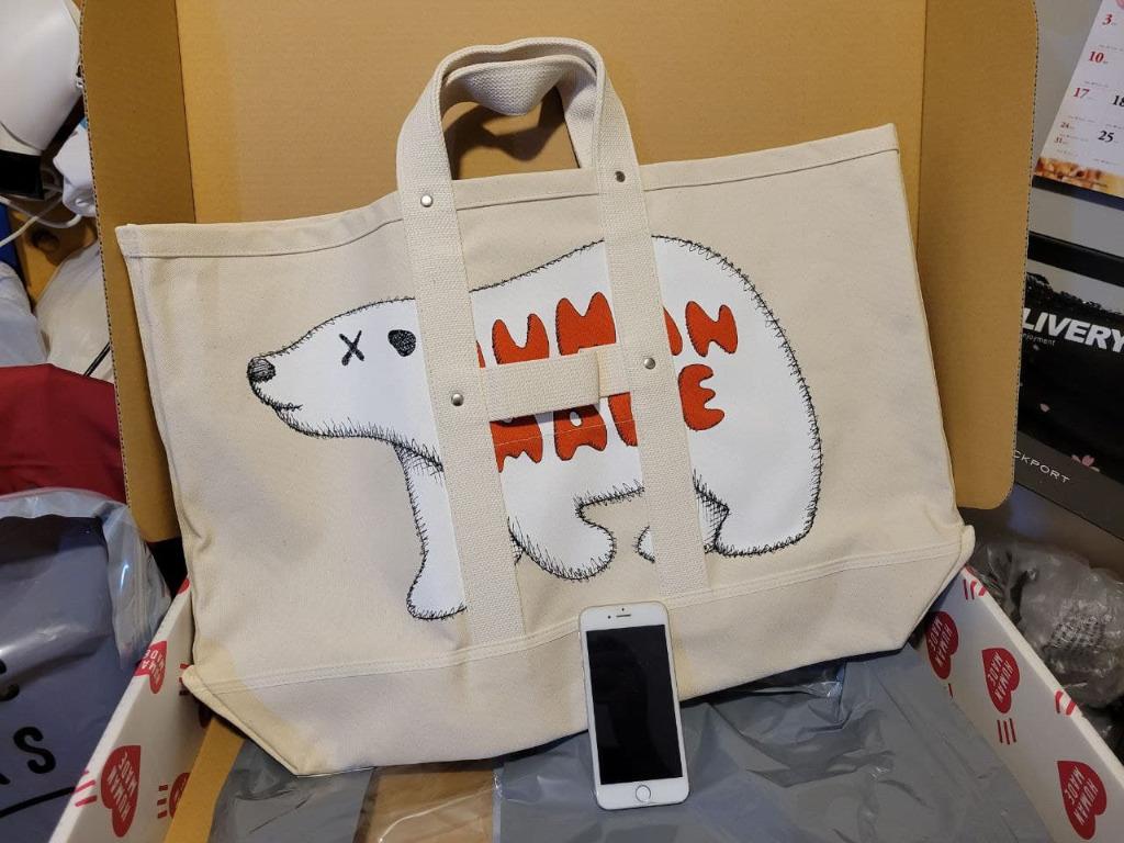 現貨] KAWS x Human Made tote bag - Large *新年禮物*, 女裝, 手袋及