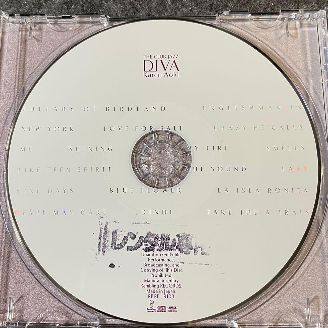 青木カレンThe Club Jazz Diva 日版Jazz CD 附側紙Karen Aoki 爵士女聲