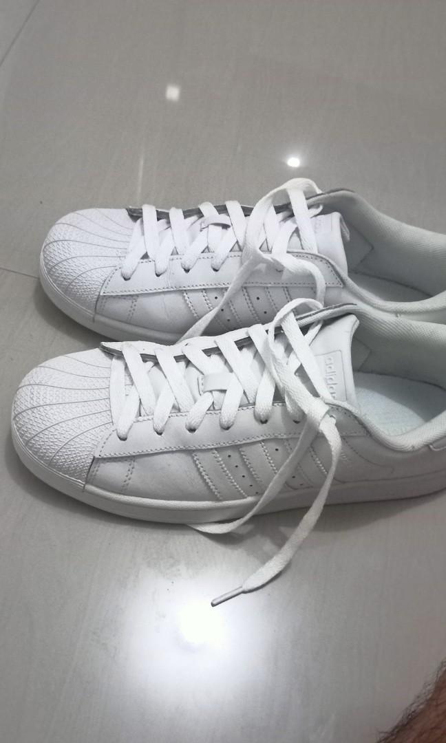 shell toe all white mens