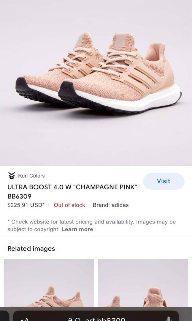 Adidas ultra boost 4.0 store w champagne pink bb6309
