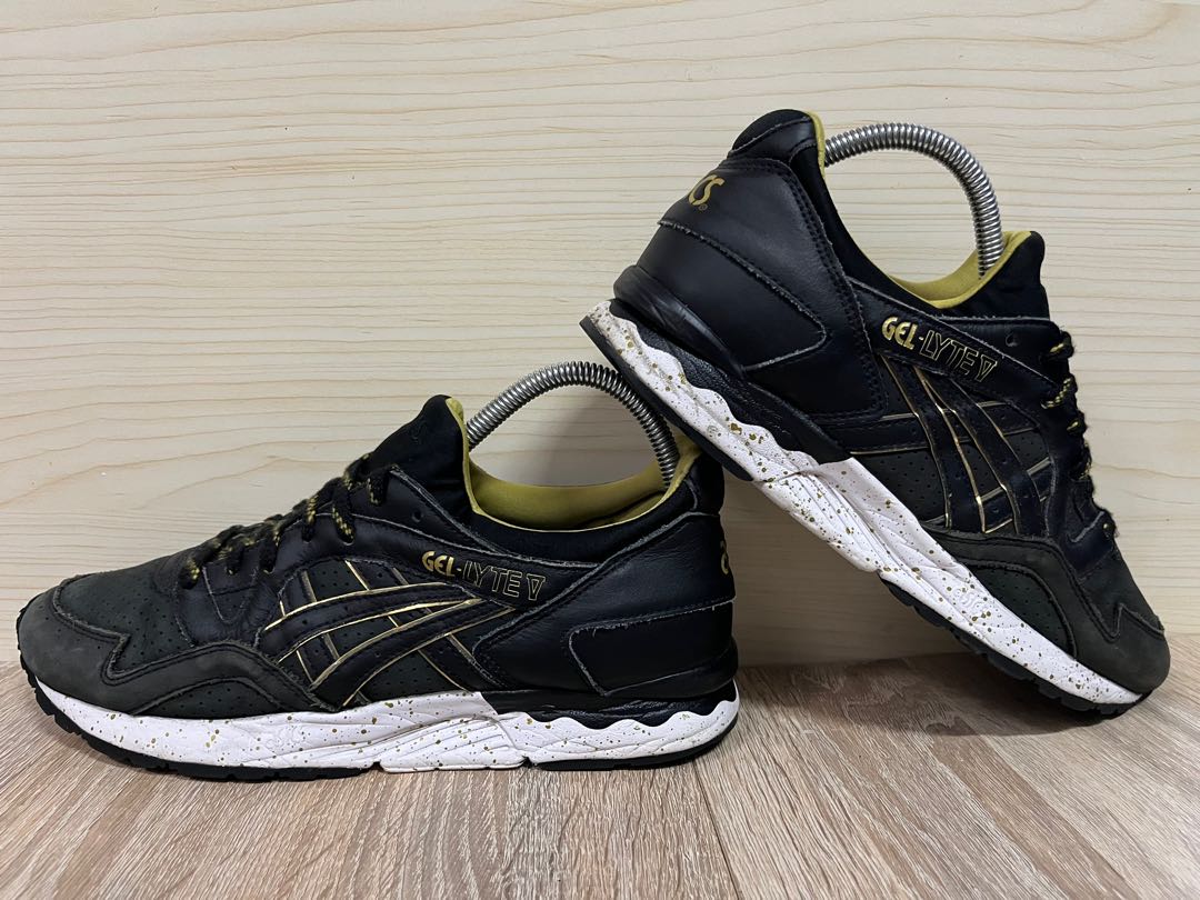Asics gel lyte v black gold online