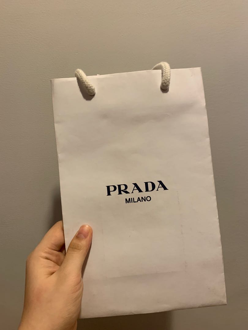 Authentic Prada Paperbag, Women's Fashion, Bags & Wallets on Carousell