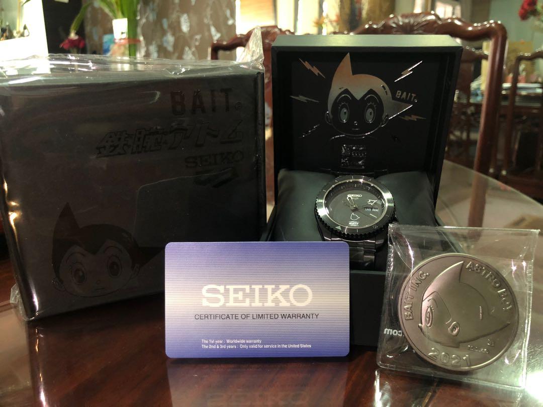 BAIT Limited Edition Astro Boy x Seiko 5 Sports Watch, Men's Fashion,  Watches & Accessories, Watches on Carousell