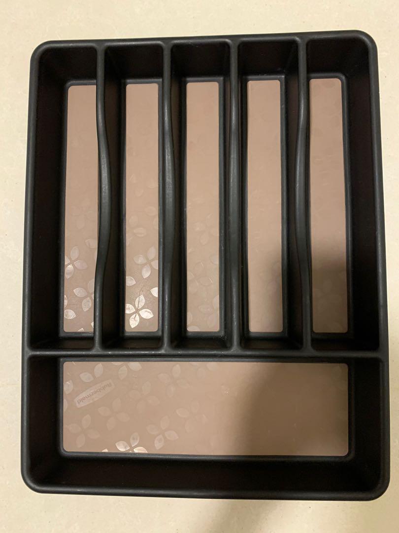 Rubbermaid Cutlery Tray / Drawer Organiser, Brown, Large (Free shipping