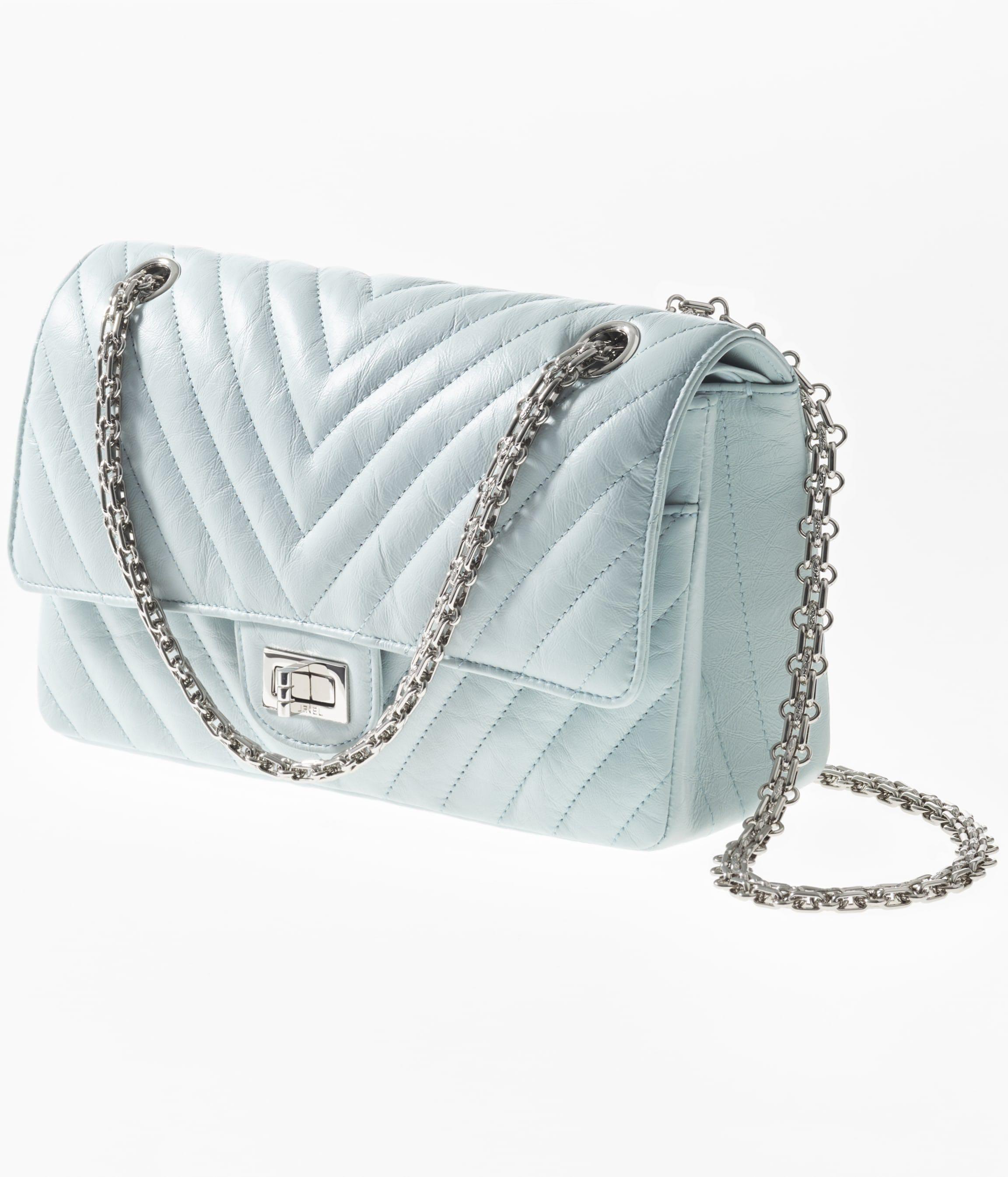 BNIB Chanel Mini Reissue Light Blue, Luxury, Bags & Wallets on Carousell