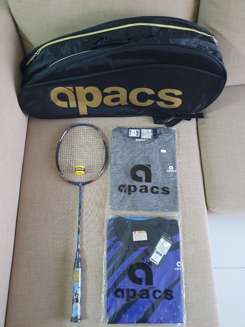 [Brand New] Apacs Badminton Racket Full Set, Sports Equipment, Sports
